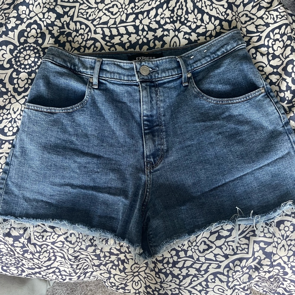 Express High Waisted Jean Shorts